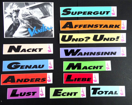 Werbe aufkleber vanilla - werbe-aufkleber,