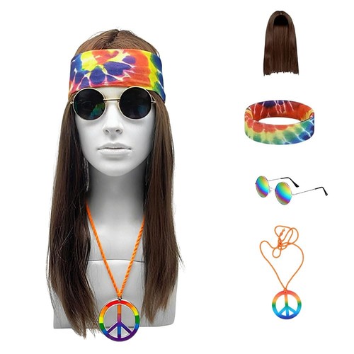Hippie kostüm set - set,,