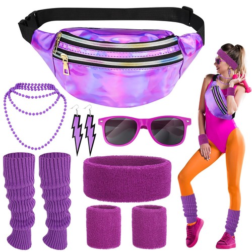 80er jahre outfit damen set - jahre,